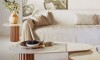 Mesa de centro Organic Large - Linea Manhattan Natural / Blanco