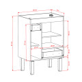 MUEBLE DE BAÑO MODELO IBATE NEGRO SIN TAPA Mueble De Baño Modelo Ibate Negro Sin Tapa