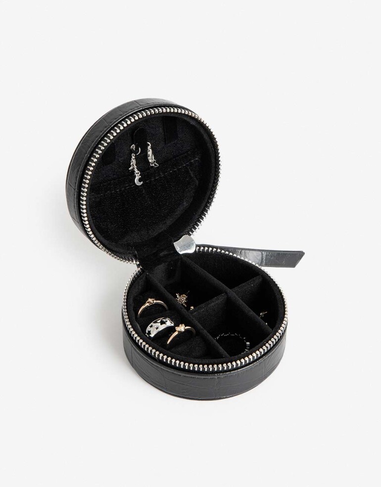 Porta Cosméticos Organizadores Organizador De Bijou - Negro