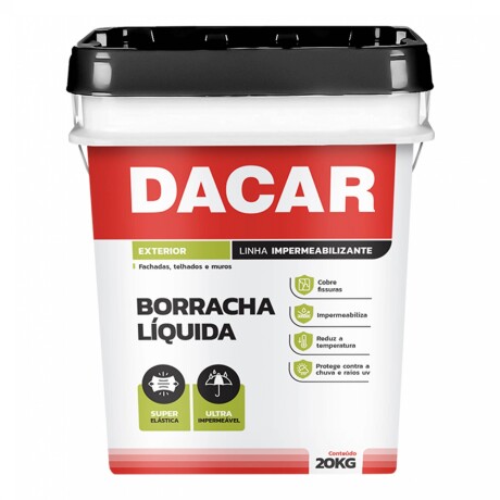DACAR IMPERMEABILIZANTE GOMA LIQUIDA BLANCA 20 KILOS Dacar Impermeabilizante Goma Liquida Blanca 20 Kilos