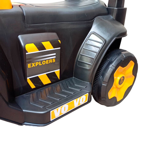Auto Tractor Excavadora Infantil Buggy Con Guía Amarillo