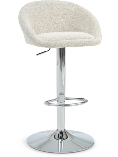 Taburete de bar TAULOV beige/cromo Taburete de bar TAULOV beige/cromo