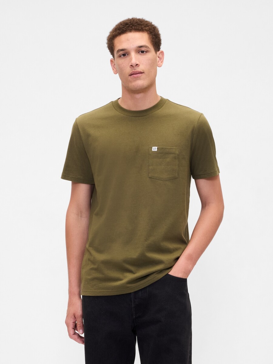 INTL - F SS PKT T LOGO - RIPE OLIVE 