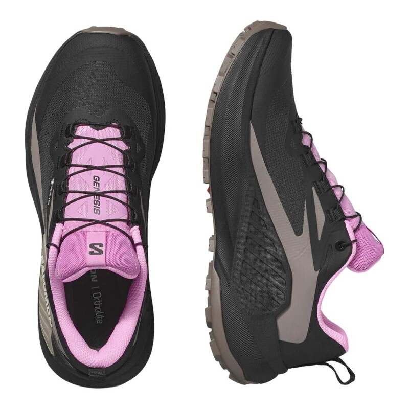 Salomon GENESIS GTX W para Mujer - Negro/Rosa Negro-Rosado