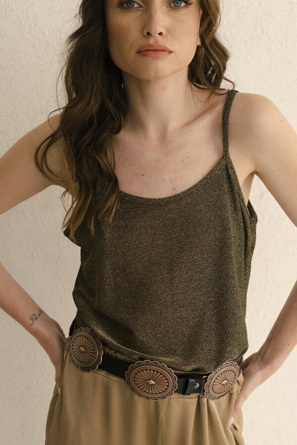 MUSCULOSA BRILLO ORO
