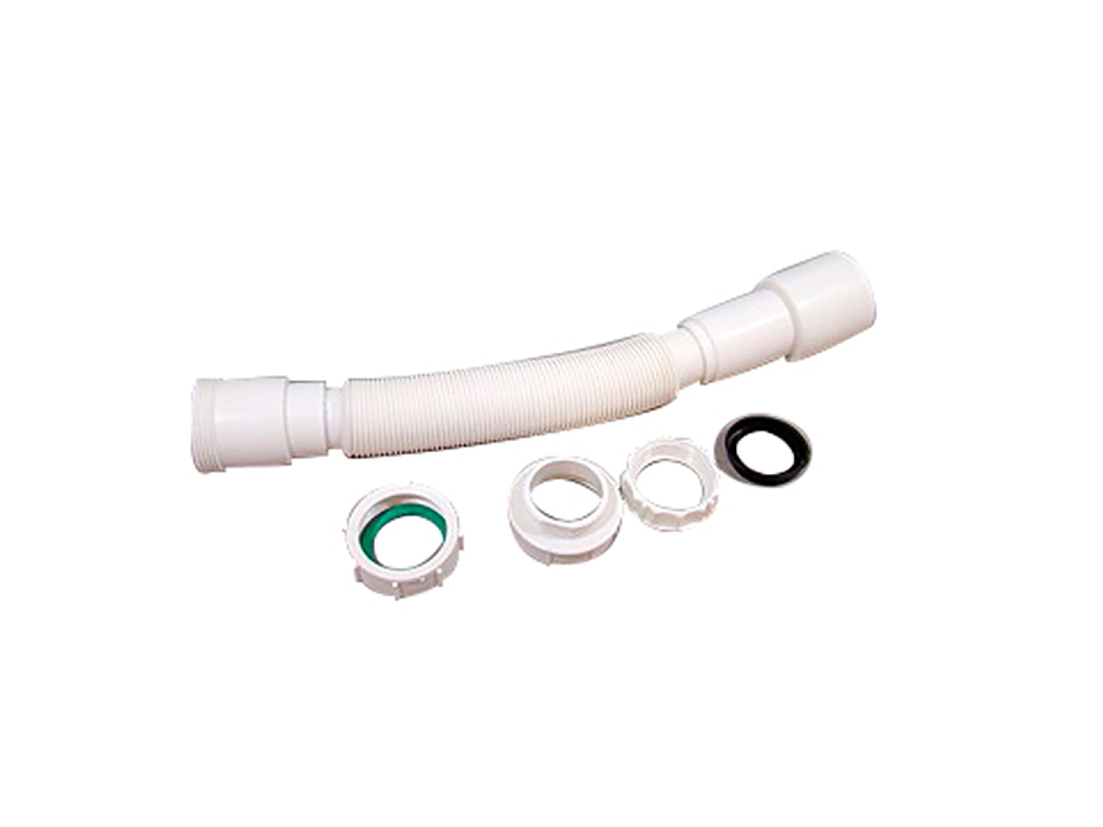 Caño Fuelle Universal Blanco Con Rosca 1 1/2X40X50 Repuesto 