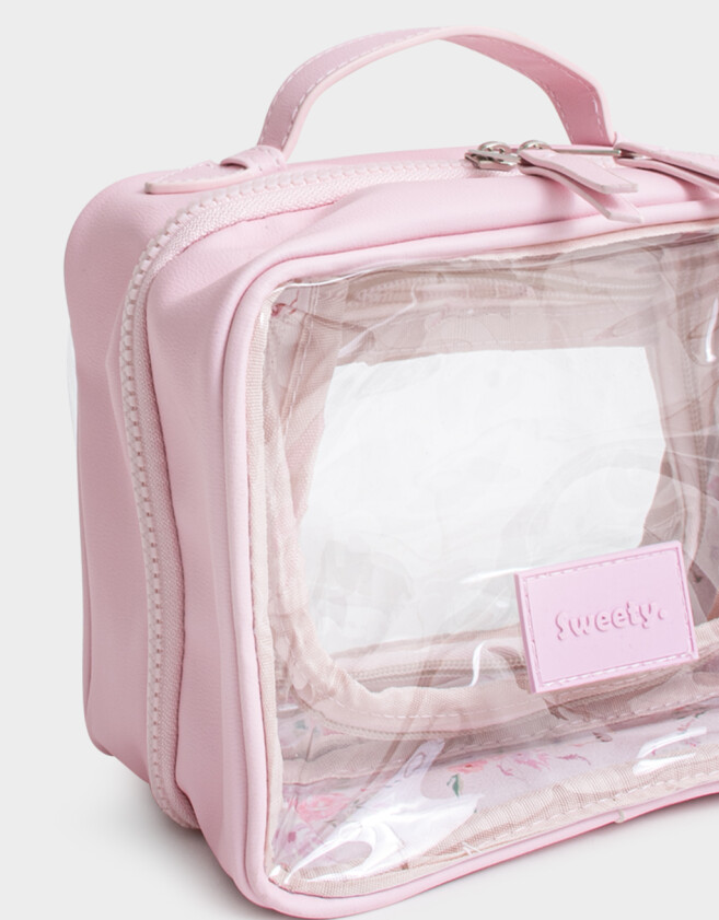 Porta Cosméticos Estampado Flores