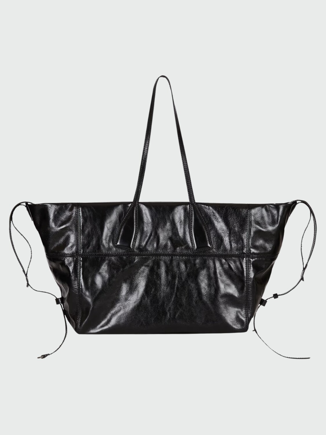 BALMAIN - Tote Track Zip Negro