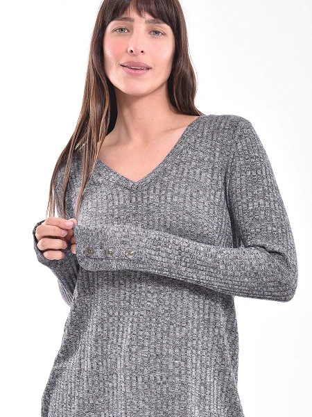 SACO TOLEDO GRIS MELANGE O