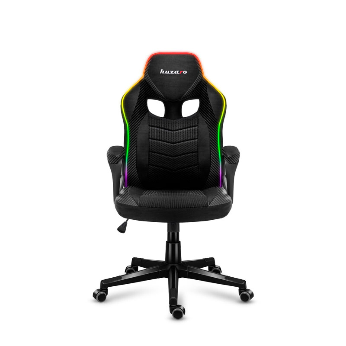 Silla Gaming Huzaro Hz-force 2.5 RGB + Luz LED - Diseño 2.5 Black Mesh 