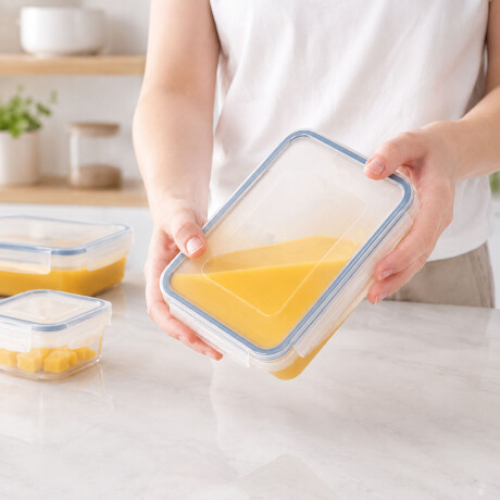 Set De Recipientes Herméticos 34 Piezas Cocina Apilables Transparente