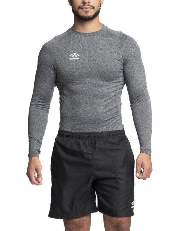 T-Shirt Térmica Manga Larga Umbro Hombre Gris