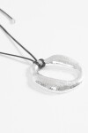 Collar cordón dije abstract plateado
