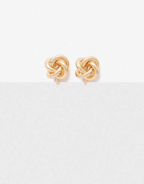 Aros Clips Metal Aros Clips De Metal Nudo - Dorado