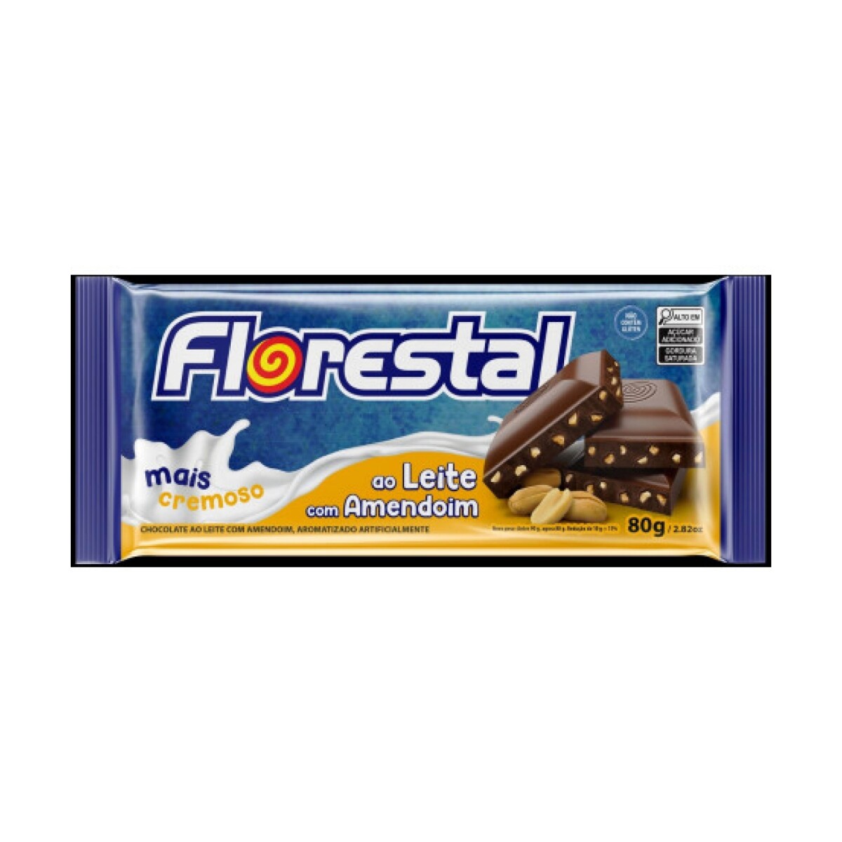CHOCOLATE FLORESTAL FLOCOS TABLETA 80GRS 