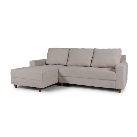 Rinconera Lucci - Tela Microfibra - Chaise izquierdo Berlin 02 (Beige)