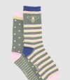 Medias de algodón. en pack de 2 en variedad de diseños. Variante 27