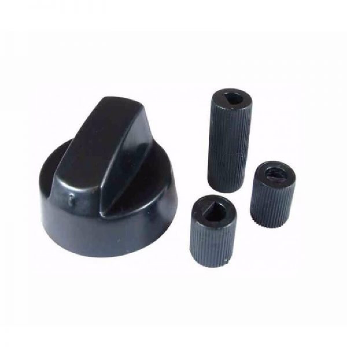 Perilla Universal Negra Para Cocina Con Adaptadores 