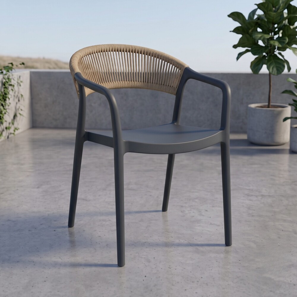 Silla de Jardín Valencia Gris