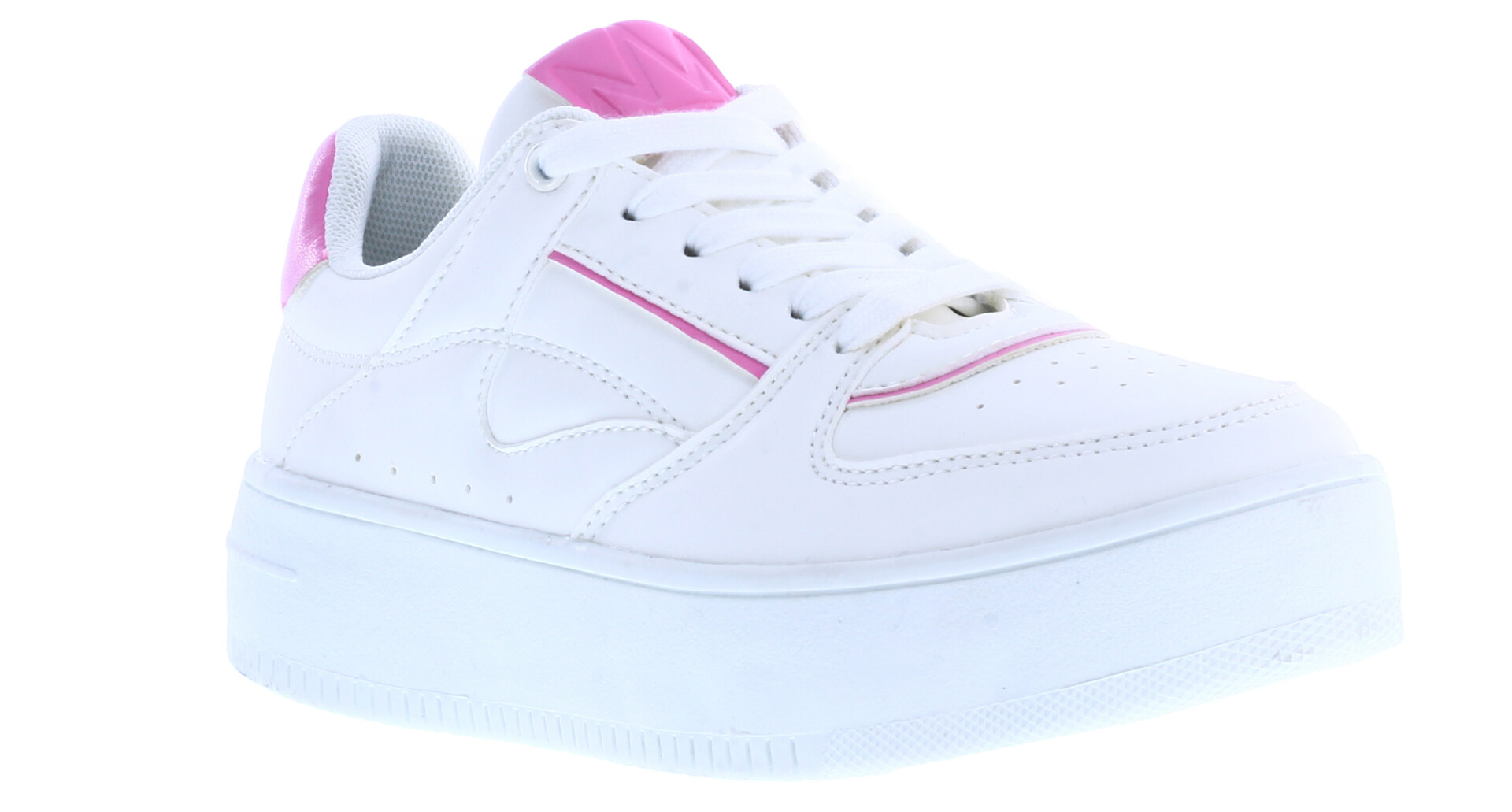 Championes de Mujer Miss Carol acordonado ROSA - Blanco - Fucsia 