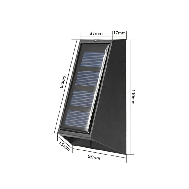 Foco Led Panel Solar Rgb Lampara Luz Exterior Pared x 2 unidades Foco Led Panel Solar Rgb Lampara Luz Exterior Pared x 2 unidades