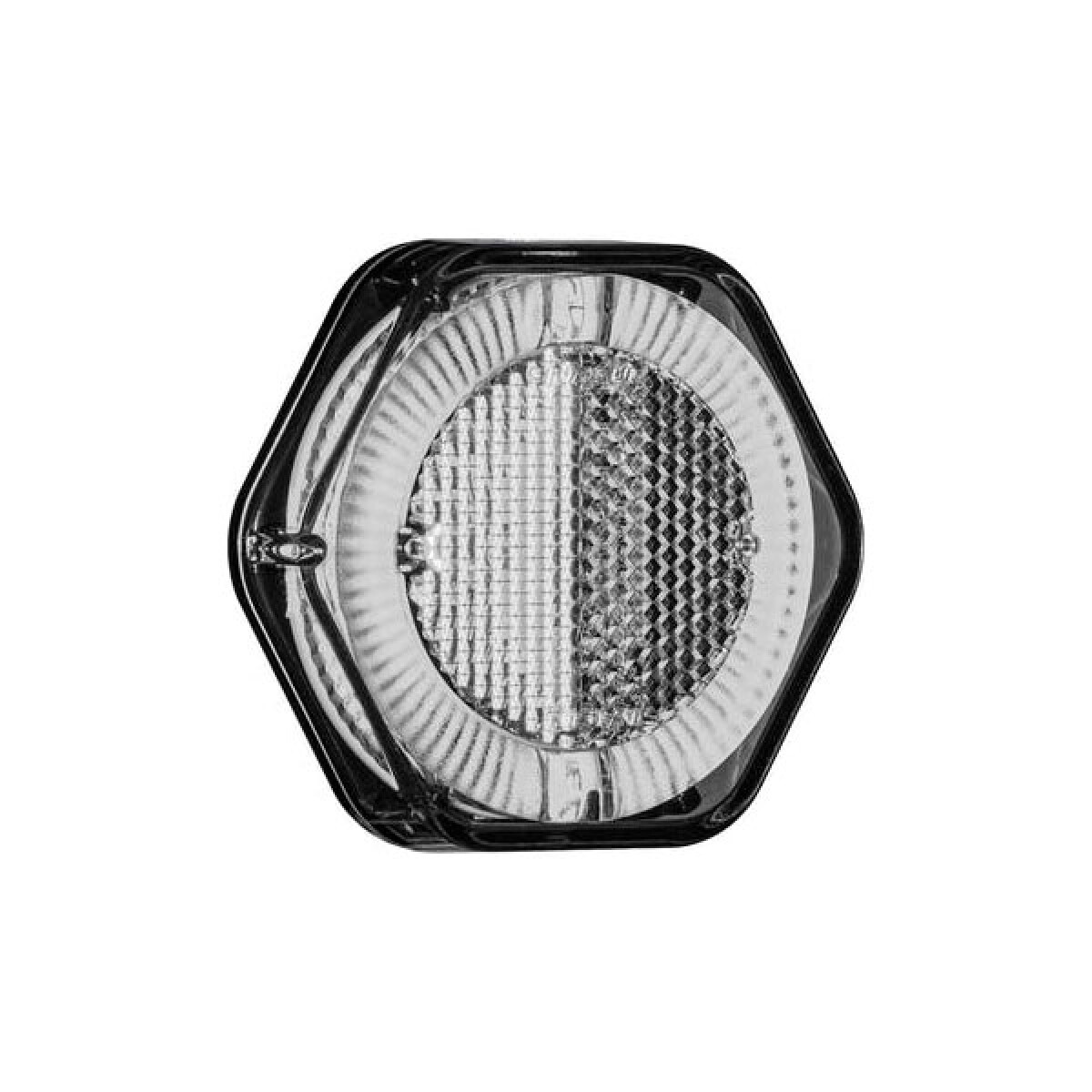 FAROL - HEXAGONAL S/BASE C/GUIA LUZ CRISTAL 12/24V - 
