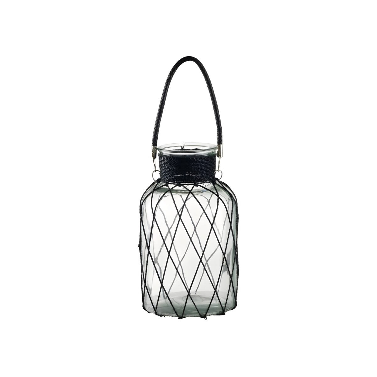 FLORERO C/RED BASE CHATA 17.5x17.5x30.5CM 