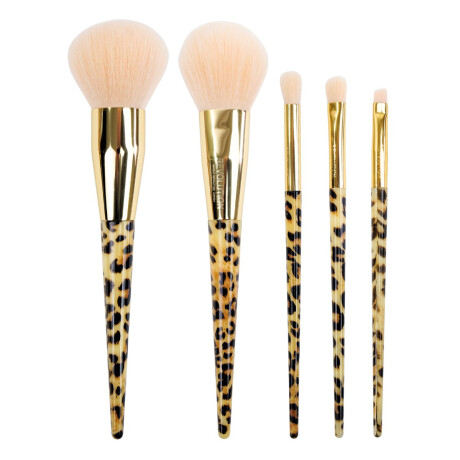 Set de brochas de maquillaje animal print Set de brochas de maquillaje animal print