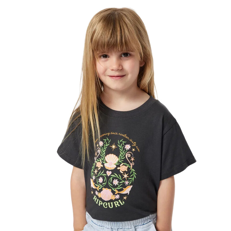 Remera Rip Curl Sunkissed Dreams Art Tee Niña - Negro Remera Rip Curl Sunkissed Dreams Art Tee Niña - Negro