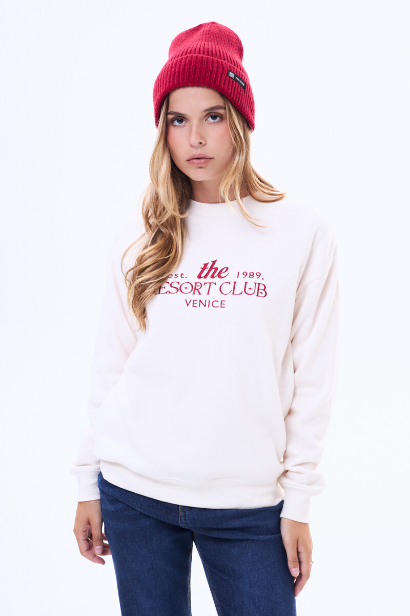 Buzo de felpa Pipa - Crudo 