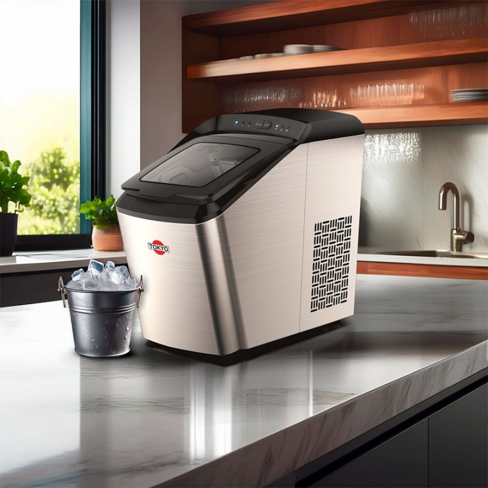 FABRICADORA DE HIELO TOKYO TOK-IM 15KGS CARGA MANUAL INOX Unica
