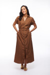 VESTIDO AUREA MARRON