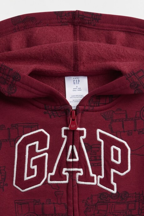 Canguro Con Cierre Logo Gap Toddler Niño Red Delicious
