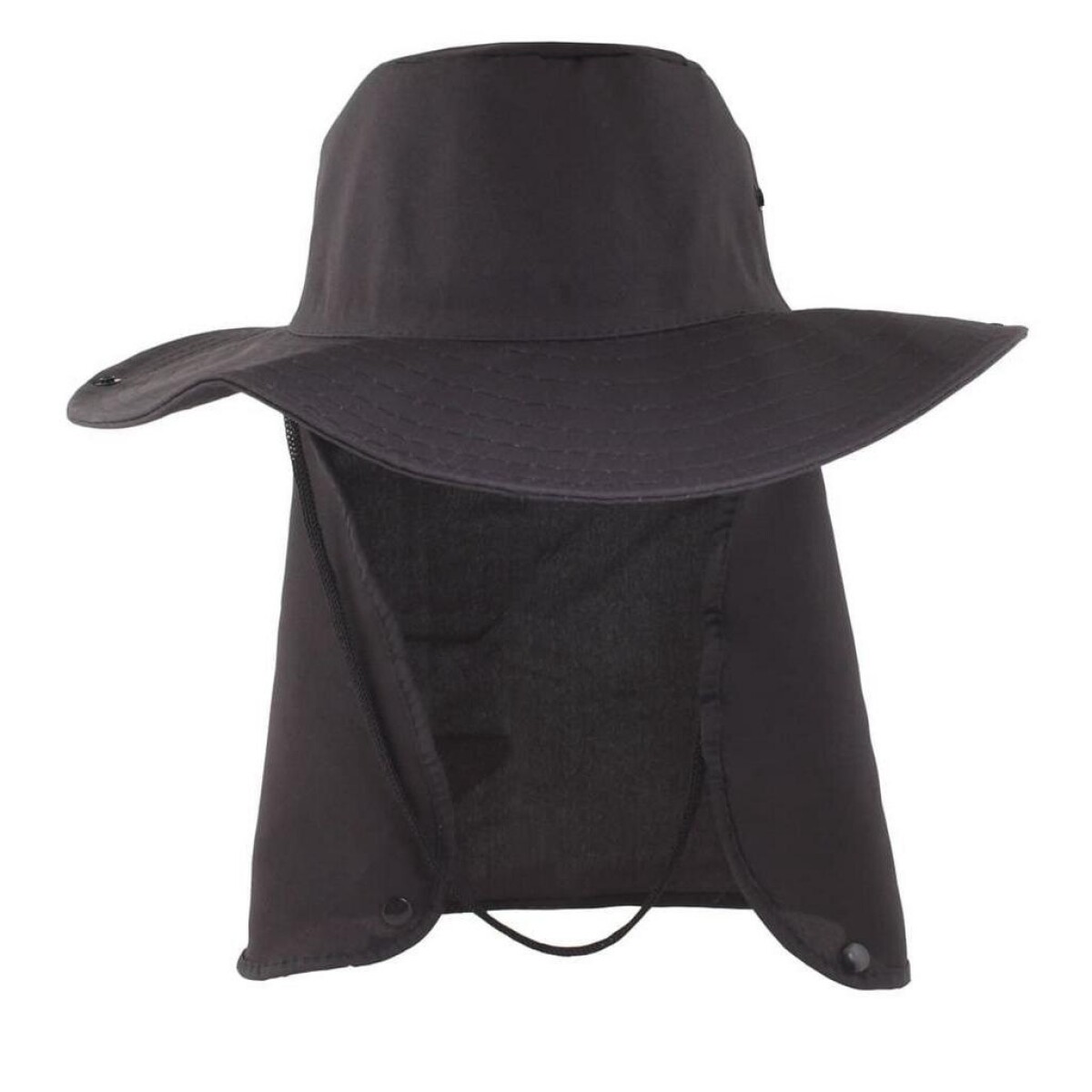Sombrero de pescador con cubrenuca y protección UV50+ KING BRASIL - Negro 