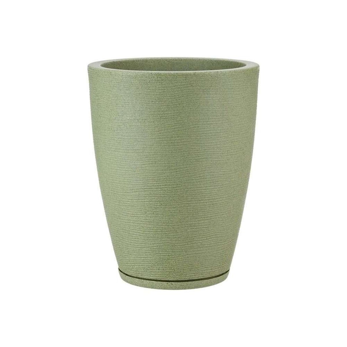 Maceta Amsterda 29X44Cm Graphito Efecto Piedra - Verde 