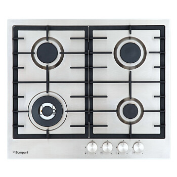 Anafe a Gas 4 Hornallas Triple Corona 60 cm | Bompani BO213NB/N Anafe a Gas 4 Hornallas Triple Corona 60 cm | Bompani BO213NB/N