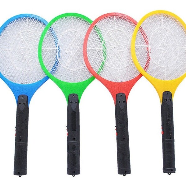 Raqueta Matamosquitos Electrica Recargable Mata Insectos Variante Color Rojo