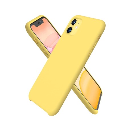 Protector case de silicona para iphone 11 Amarillo