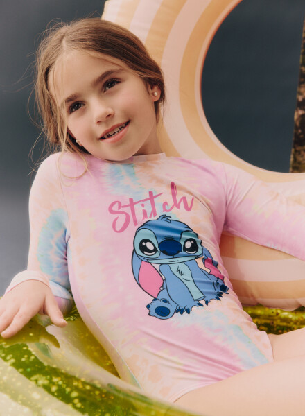 MALLA MANGA LARGA STITCH CUTE RAINBOW