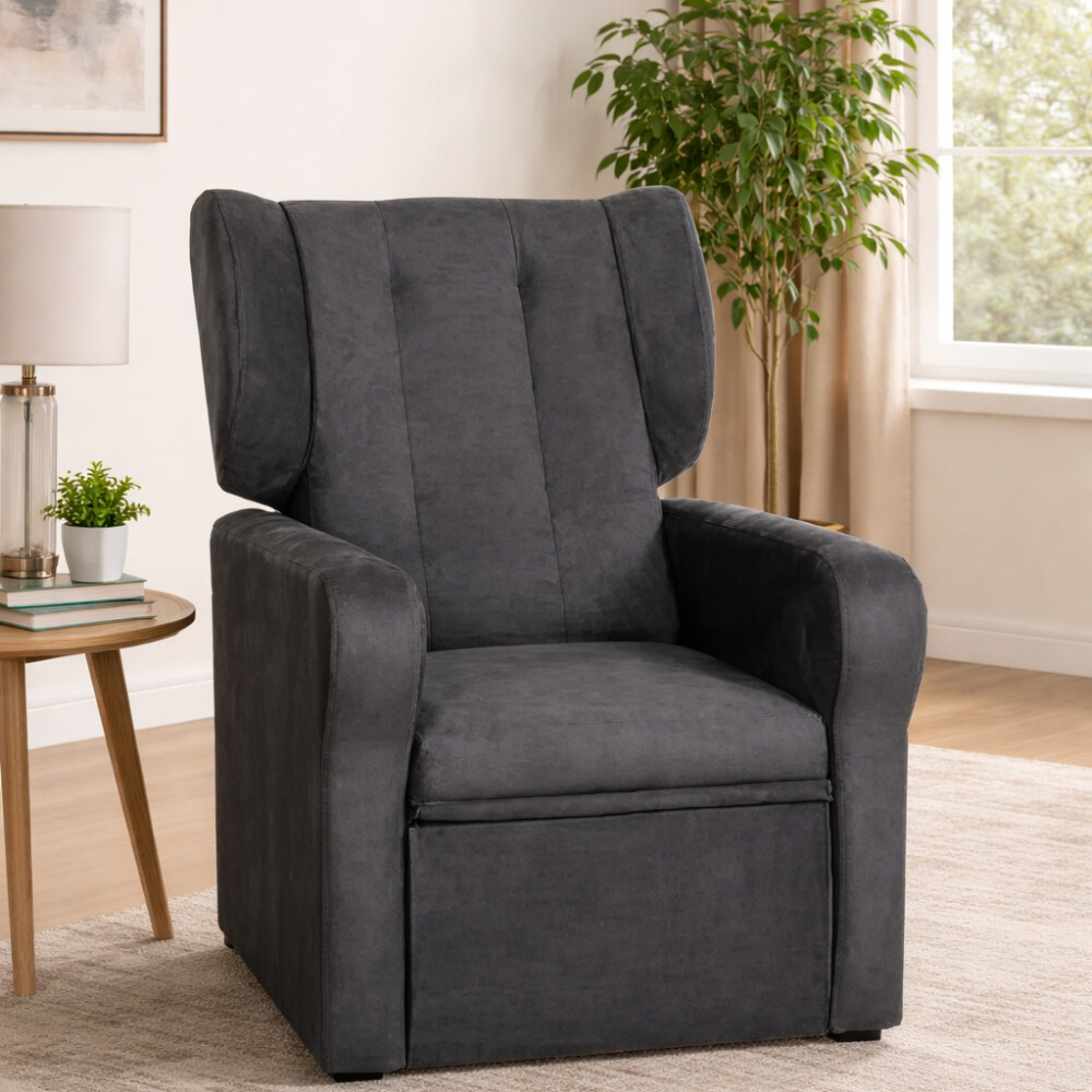 SOFÁ SILLÓN POLTRONA BUTACA RECLINABLE GRIS