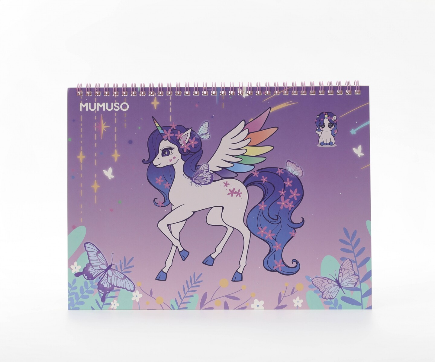 CUADERNO EN ESPIRAL A4 PARA DIBUJAR (UNICORNO SOÑADO) 