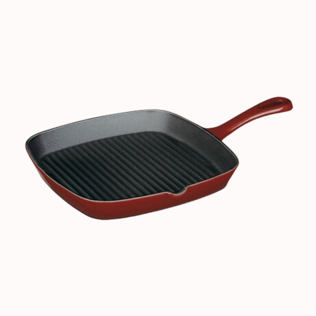 Sarten de Hierro Cuisinart CI30-23CR Cuadrada 23Cm Rojo