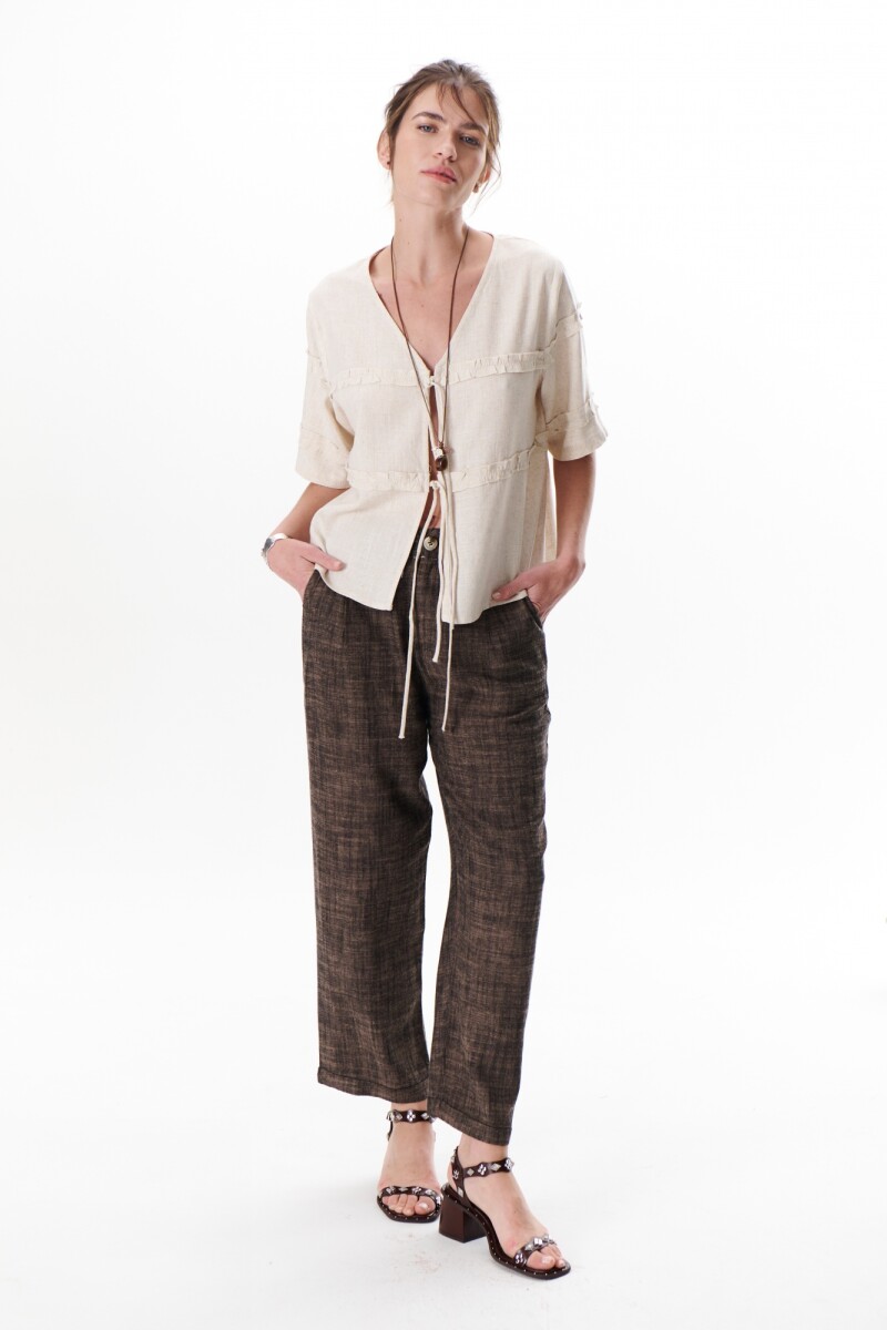 PANTALON MELANIE MARRON