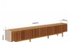 Rack de TV Dune Ripiado 2.6 - Linea Manhattan Off White