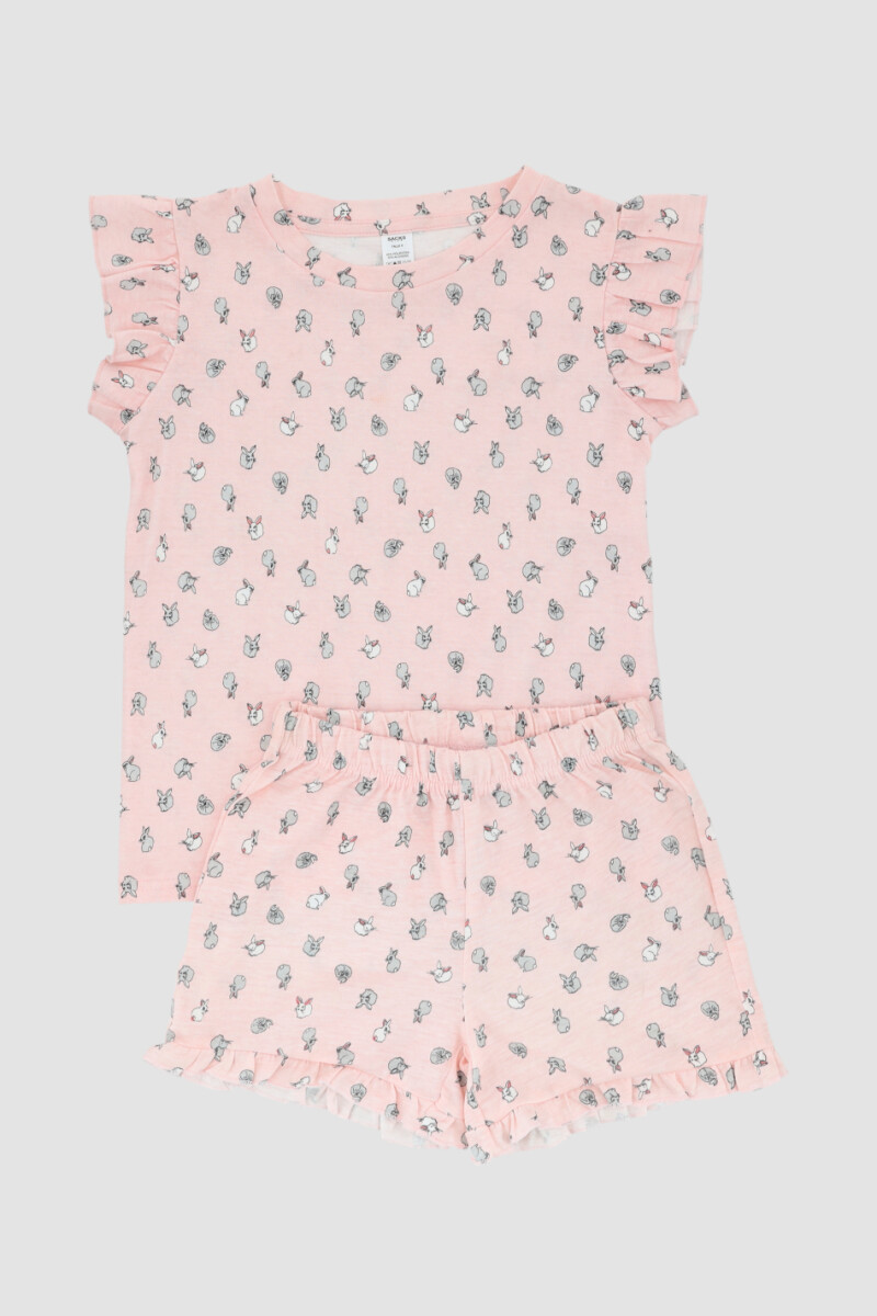 Pijama infantil conejitos Rosado