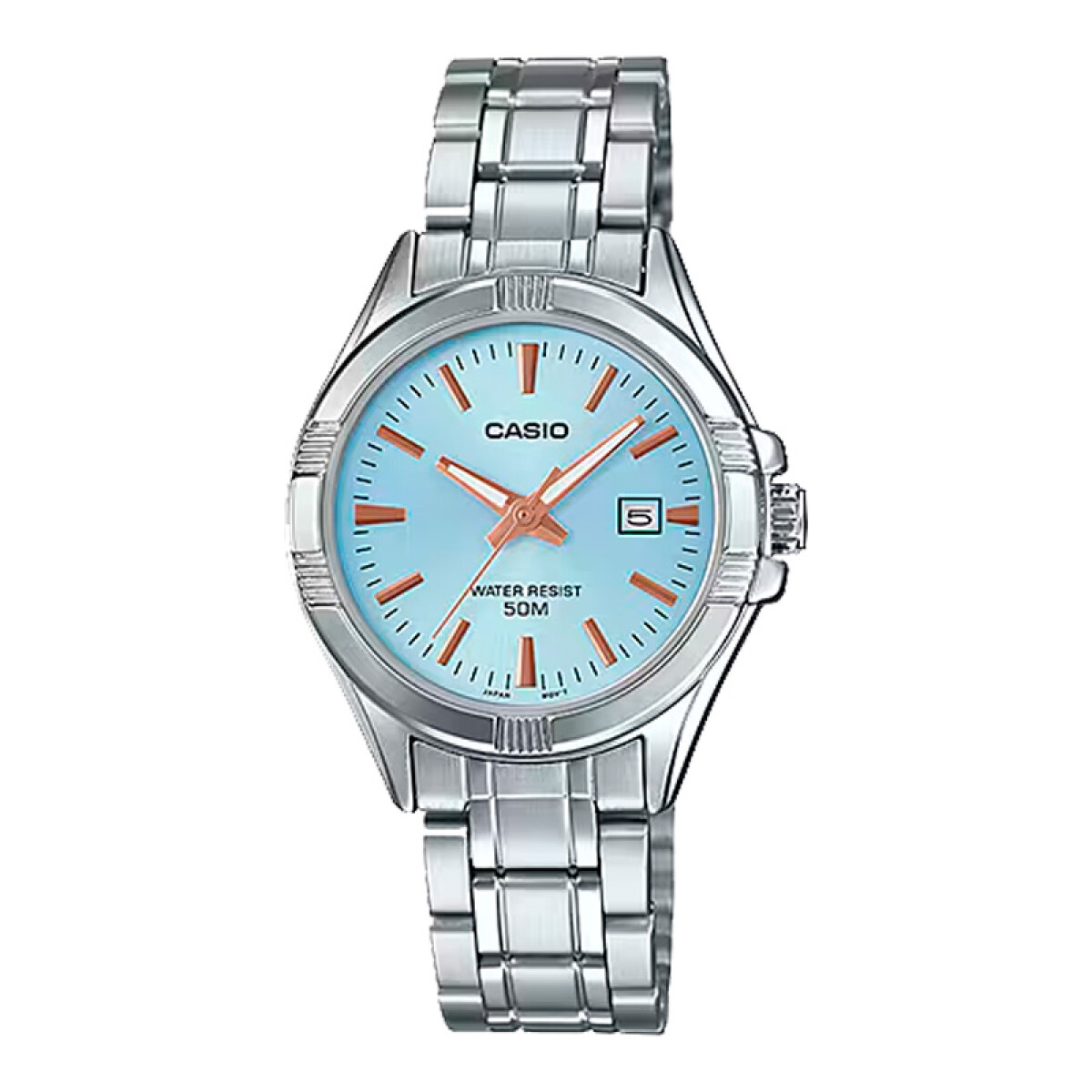 Reloj analógico de acero inoxidable. - -2AVDF 