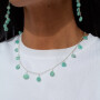 Collar Cadena Karvik Amazonita Plata 925 0