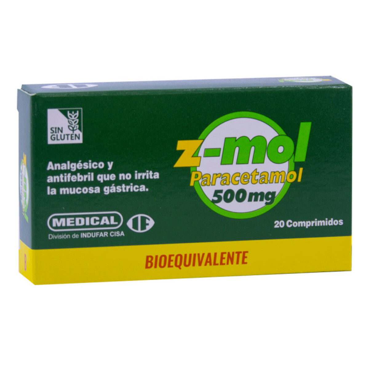 Z-MOL 500 MG. CJ X 20 COMPRIMIDOS 