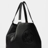 Bolso Eterial En Cuero Graneado Negro