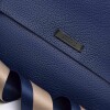 Bandolera Olivia En Cuero Graneado Azul